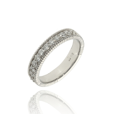 Fehér arany gyűrű 52-es méret (B42262_3I)